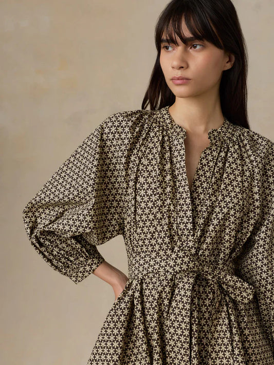 Faherty Coastal Poplin Kaia Mini Dress