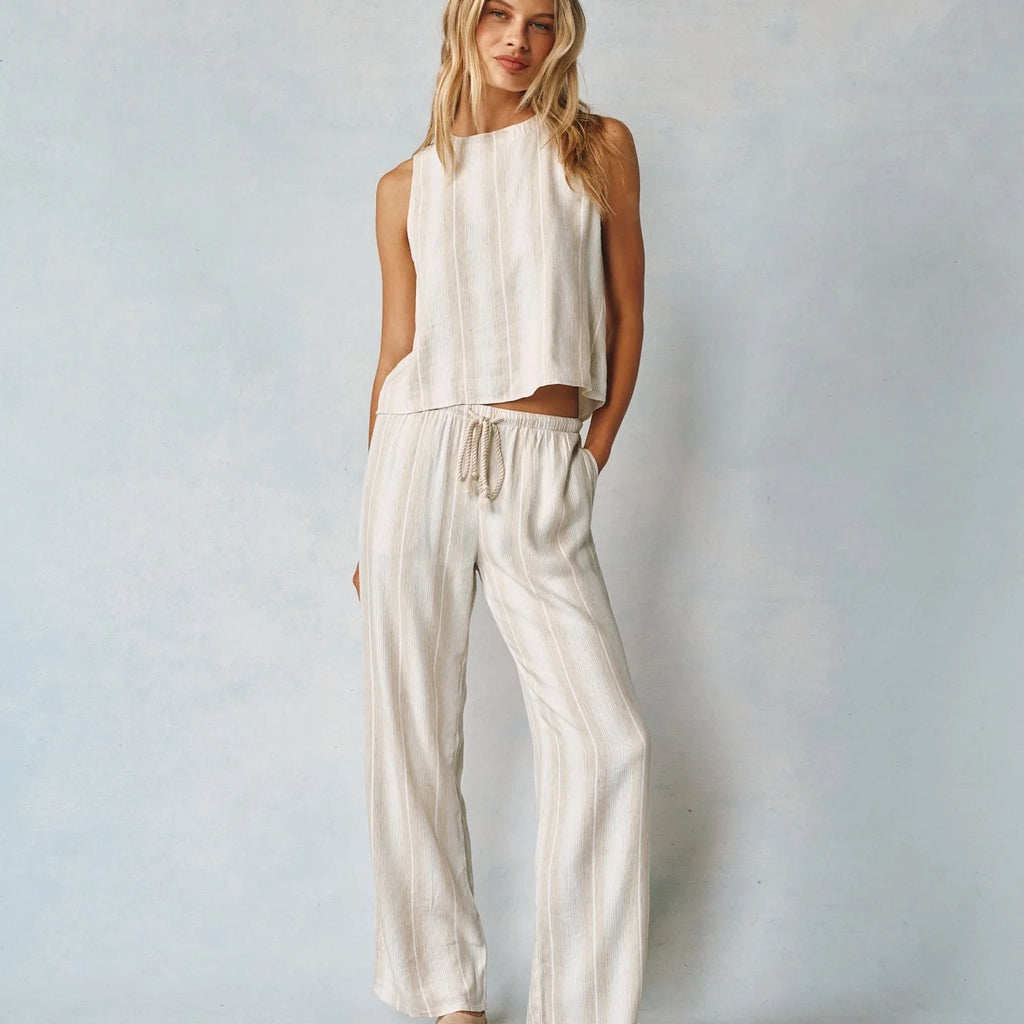 Bella Dahl Wide Leg Pant With Drawcord