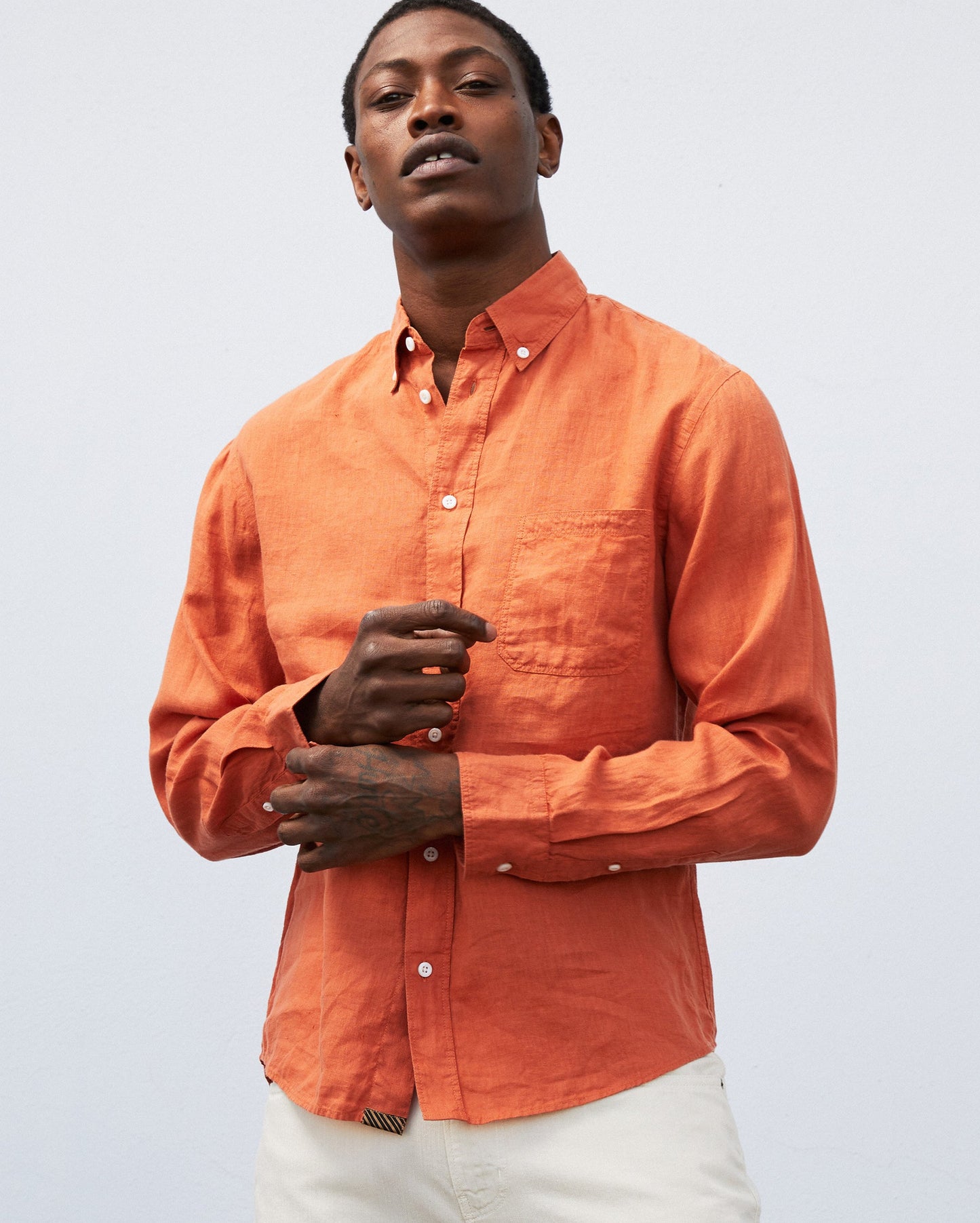 Billy Reid Linen Tuscumbia Shirt