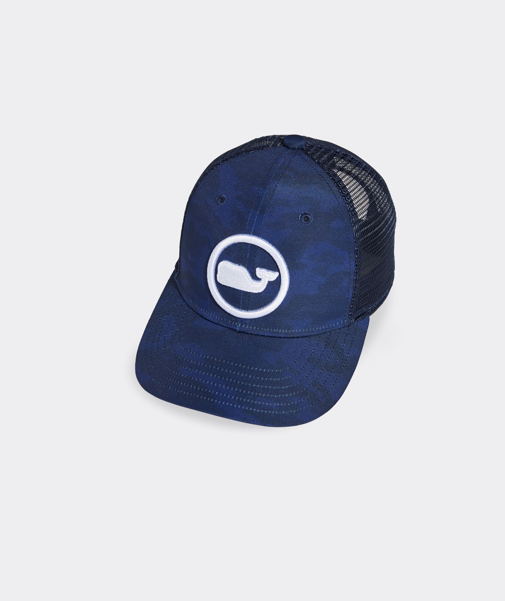 Men's Camo Whale Dot Trucker Hat