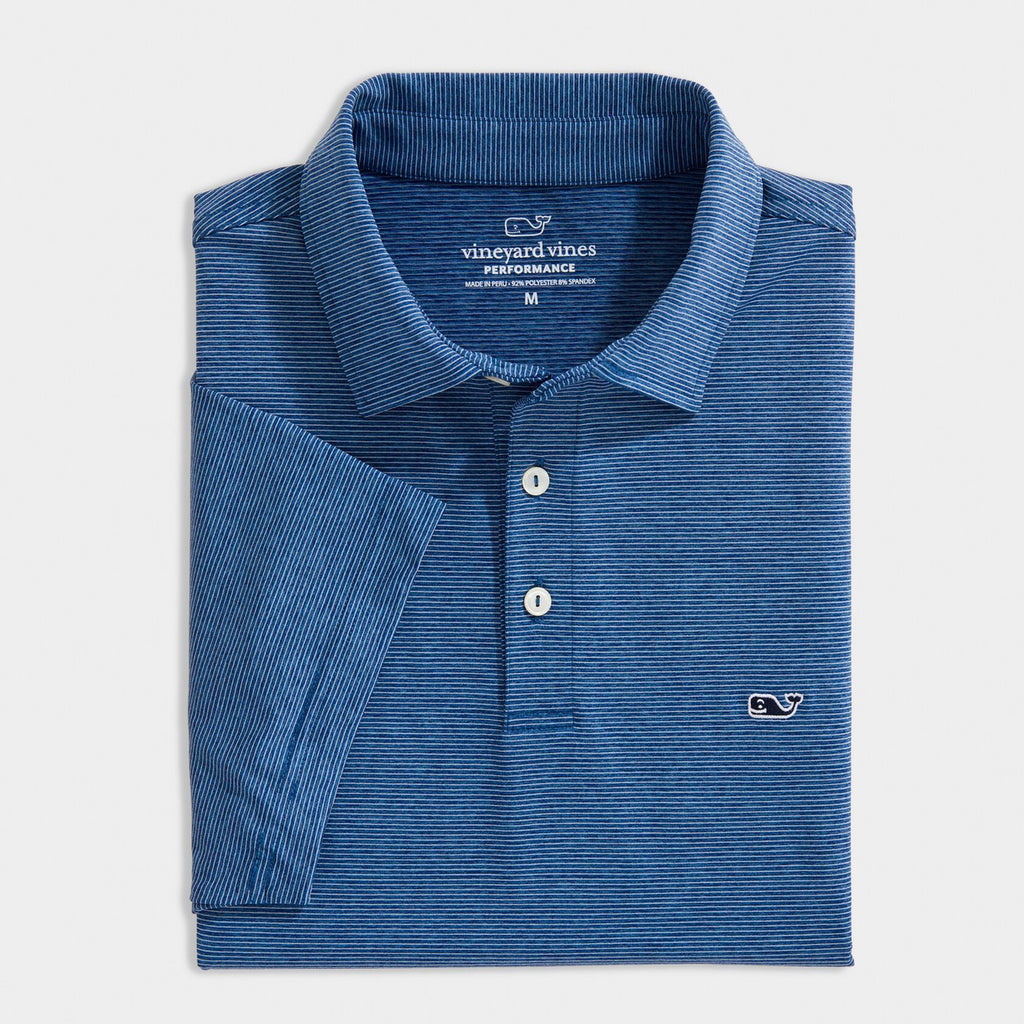 Vineyard Vines Men's St. Jean Stripe Sankaty Polo
