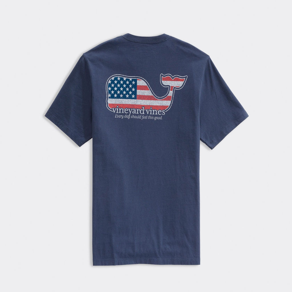 Vineyard Vines Americana Whale Short-Sleeve Pocket Tee
