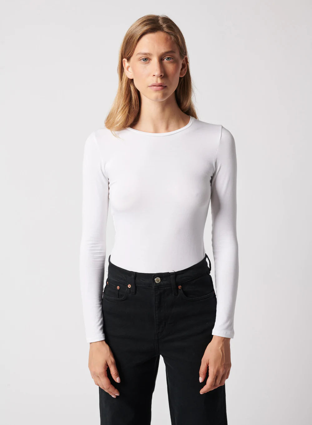Majestic Filatures Soft Touch Long Sleeve Crewneck Shirt
