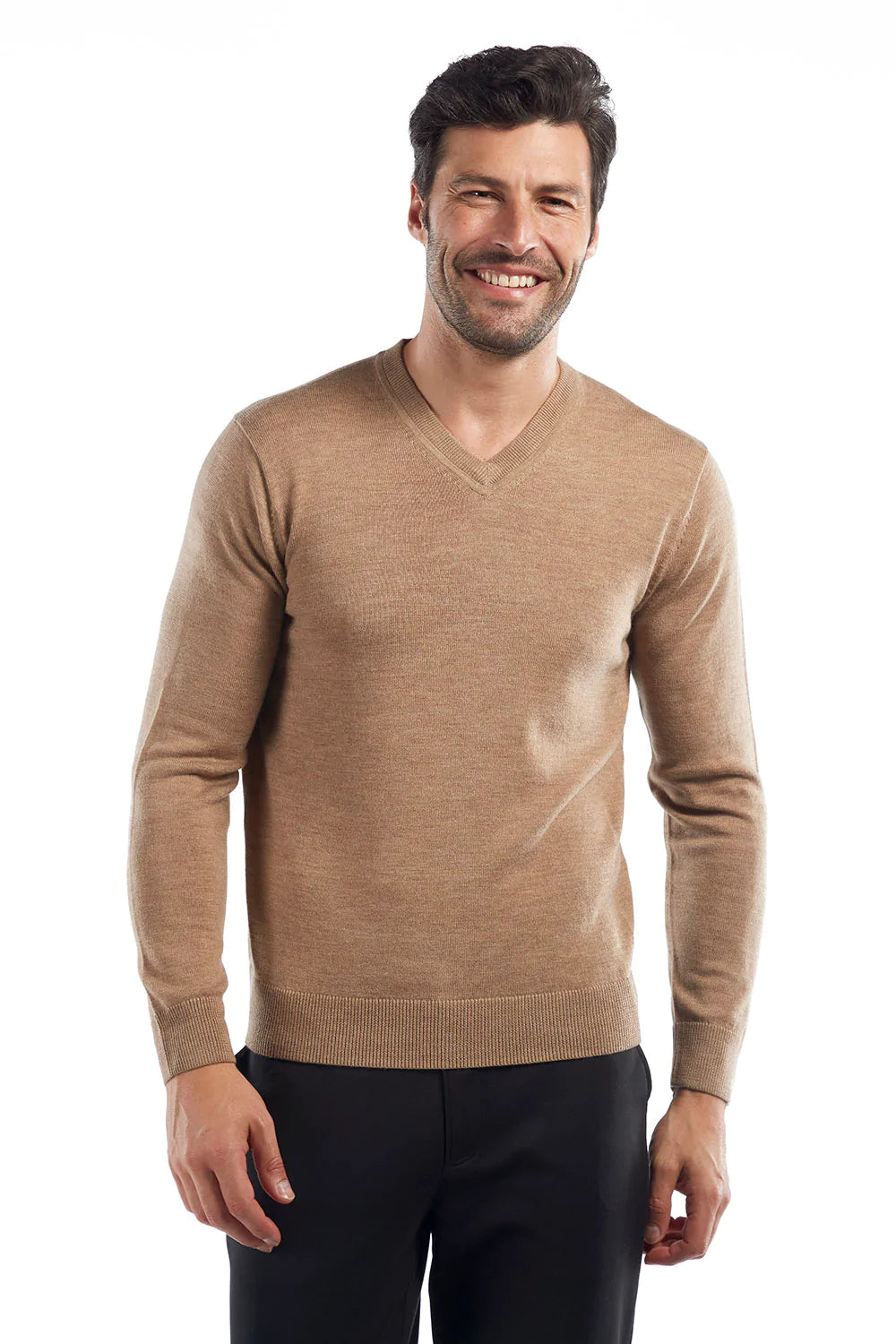 Raffi The Bronson Extra Fine Merino Wool V-Neck Sweater