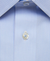 David Donahue White & Blue Striped Non-Iron Dress Shirt