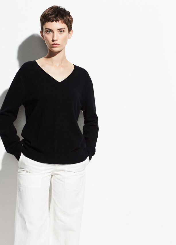 Vince Cashmere Weekend V-Neck Sweater