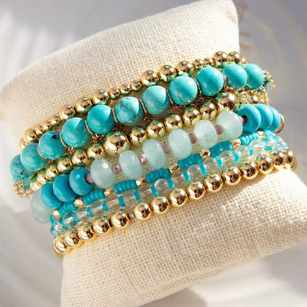 Marlyn Schiff Patterned Ball Bracelet