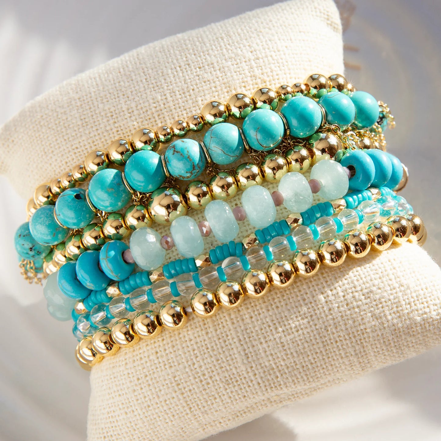 Marlyn Schiff Patterned Ball Bracelet