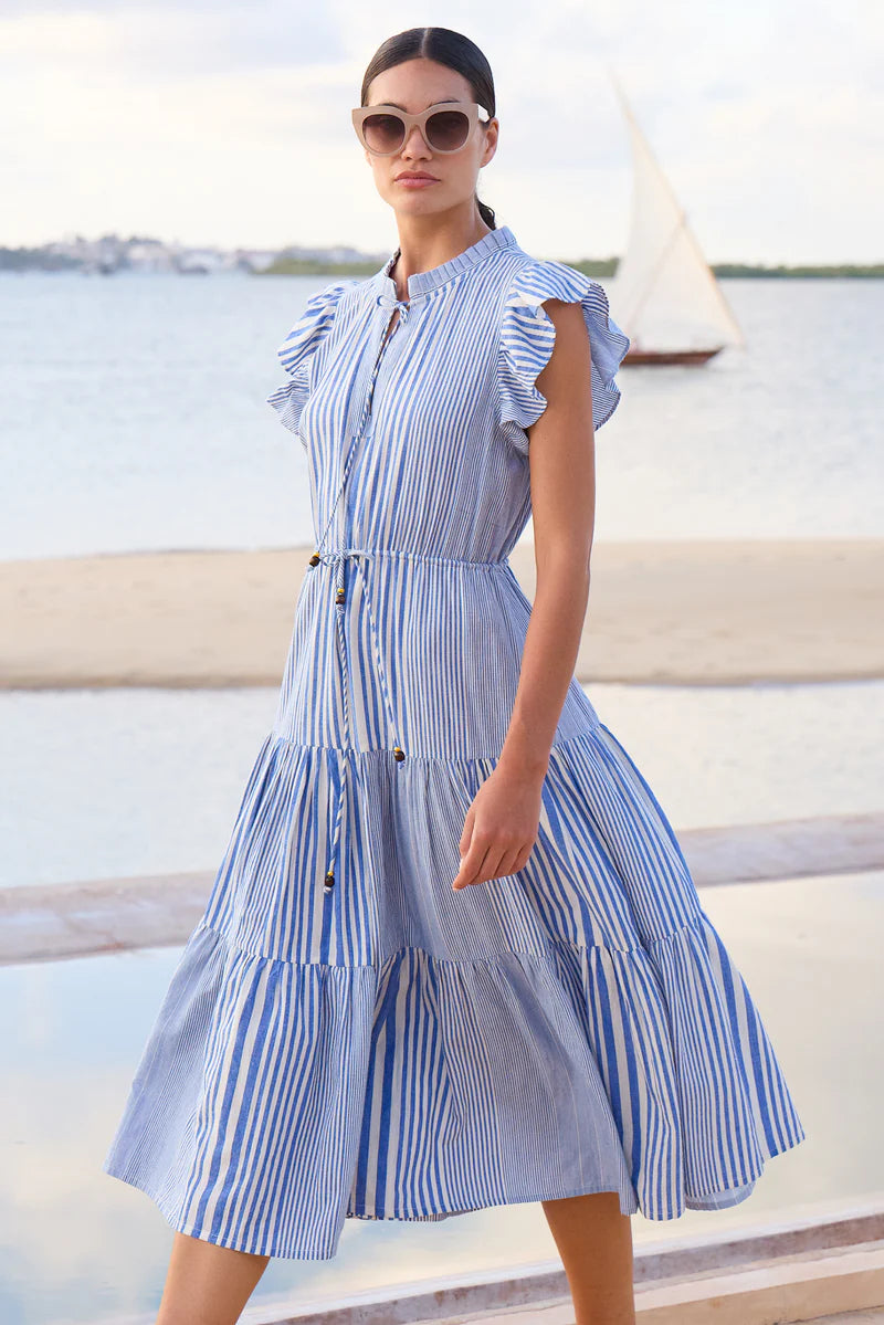 Oliphant Cinched Flirty Midi