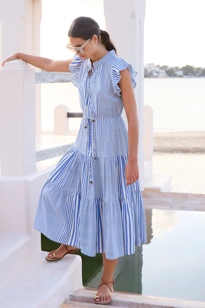 Oliphant Cinched Flirty Midi