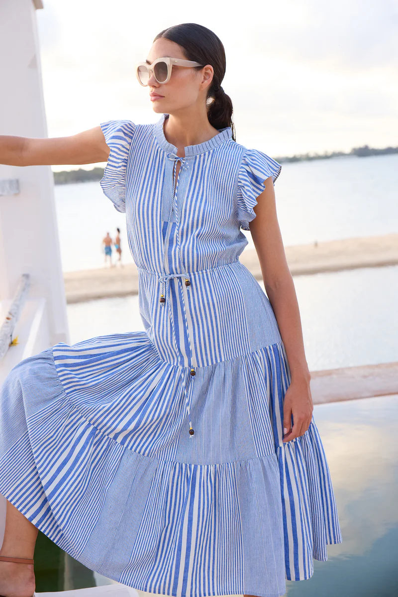 Oliphant Cinched Flirty Midi