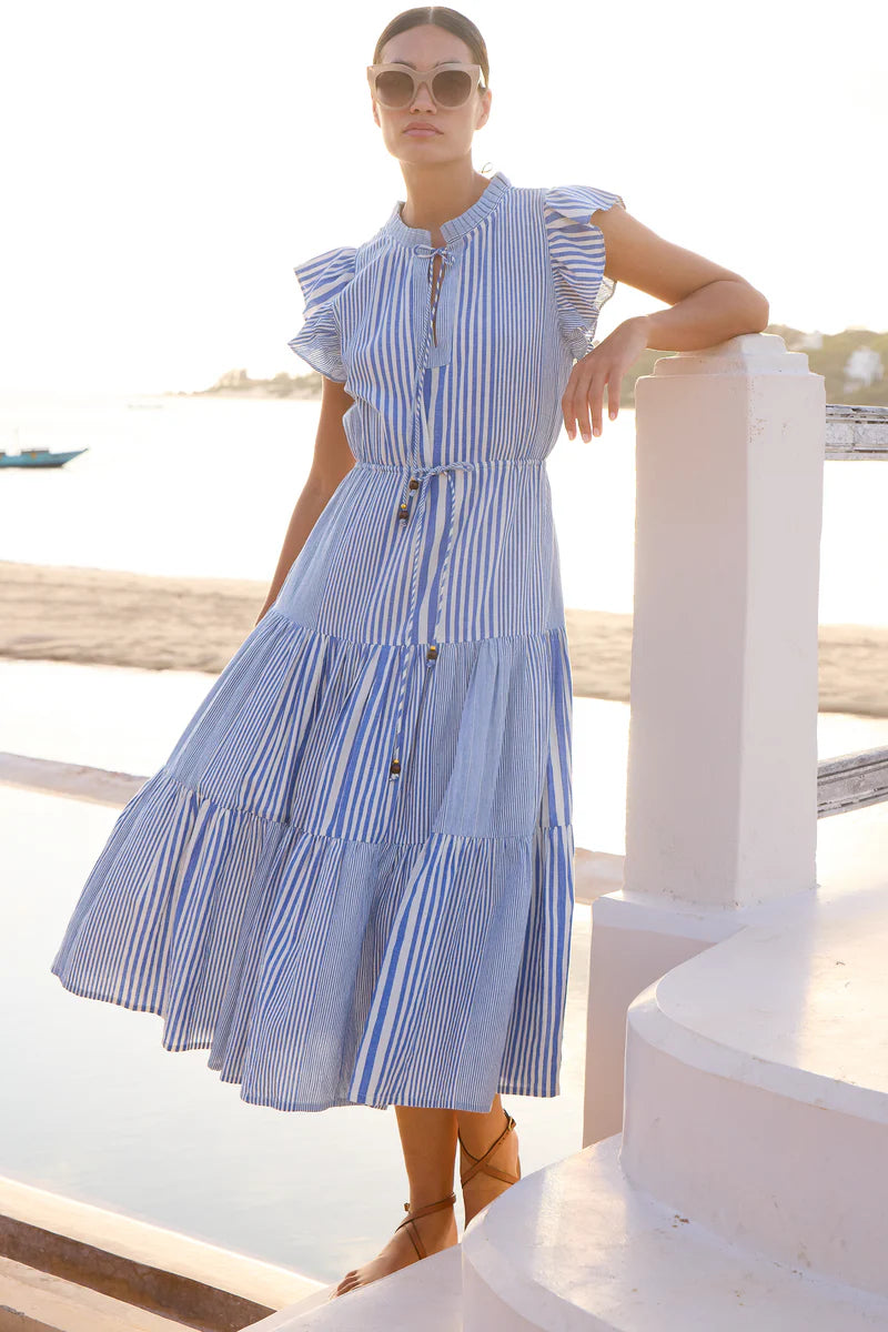 Oliphant Cinched Flirty Midi