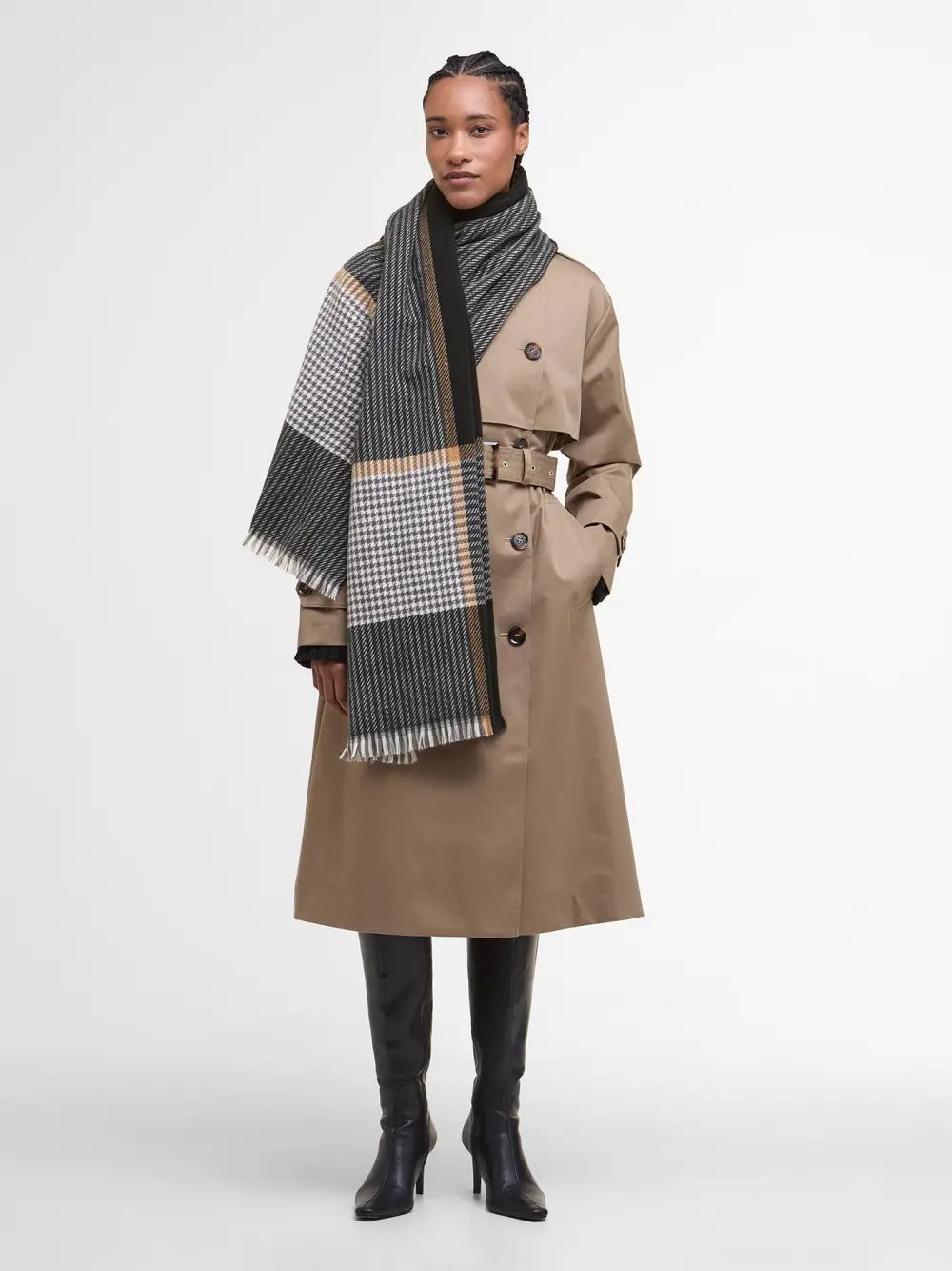 Barbour Melody Check Scarf