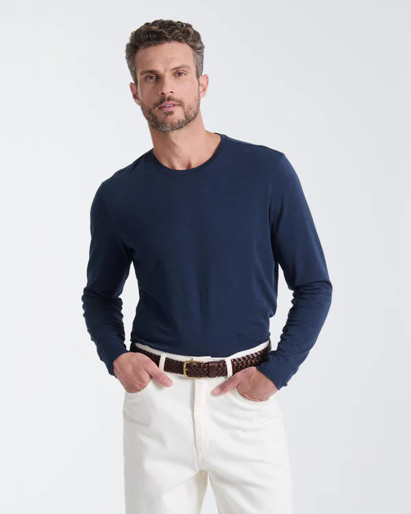 Orchard & Broome Ludlow Cotton Stretch Long Sleeve Tee