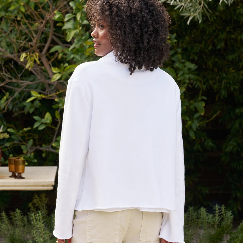 Frank & Eileen Mini Belfast Cropped Sweatshirt Peacoat
