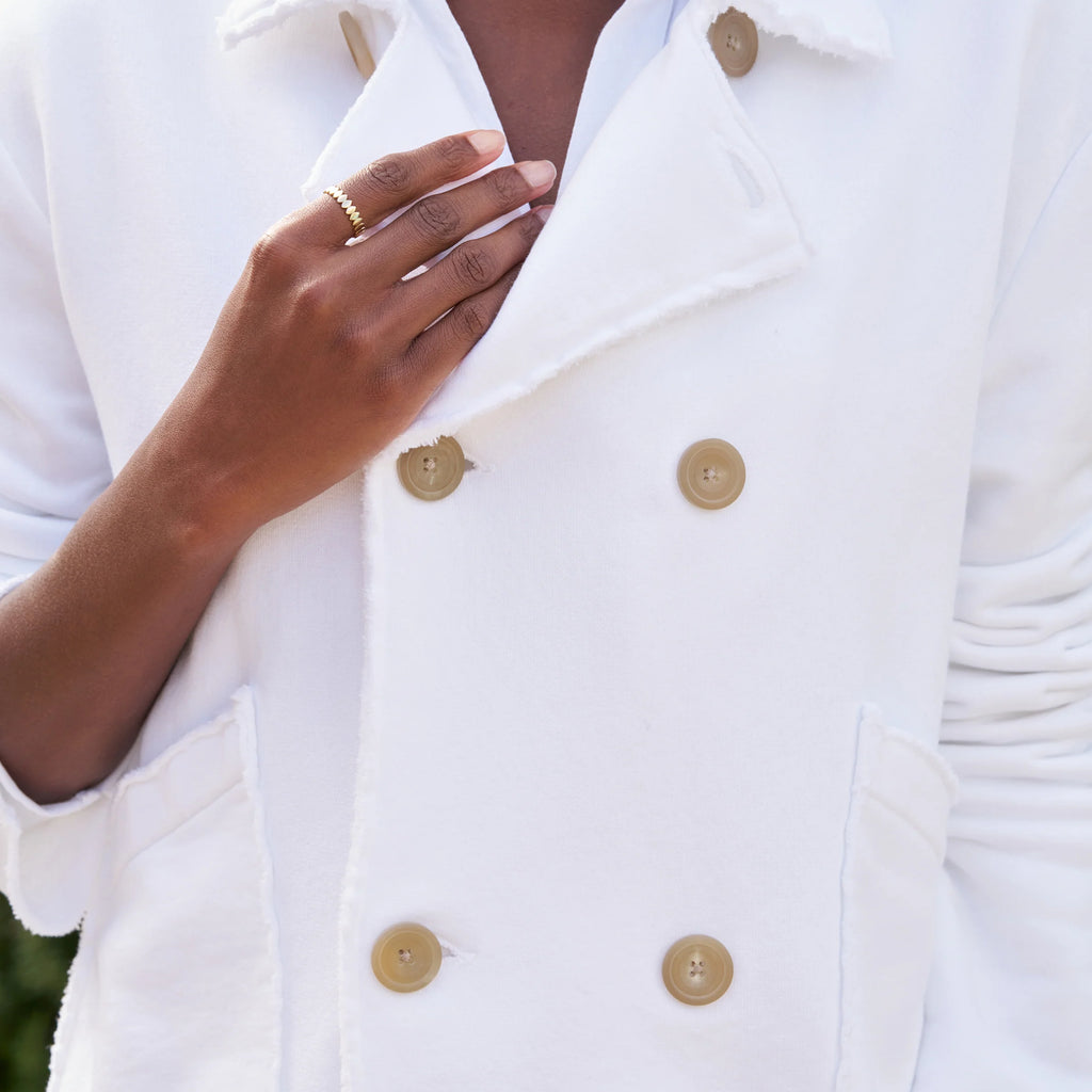 Frank & Eileen Mini Belfast Cropped Sweatshirt Peacoat
