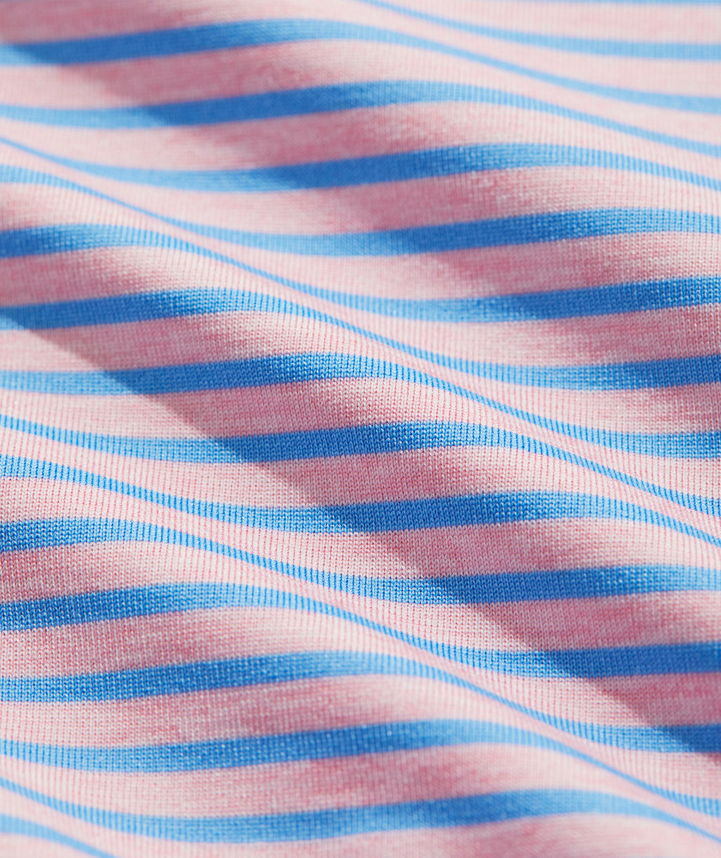 Vineyard Vines Performance Bradley Stripe Sankaty Polo