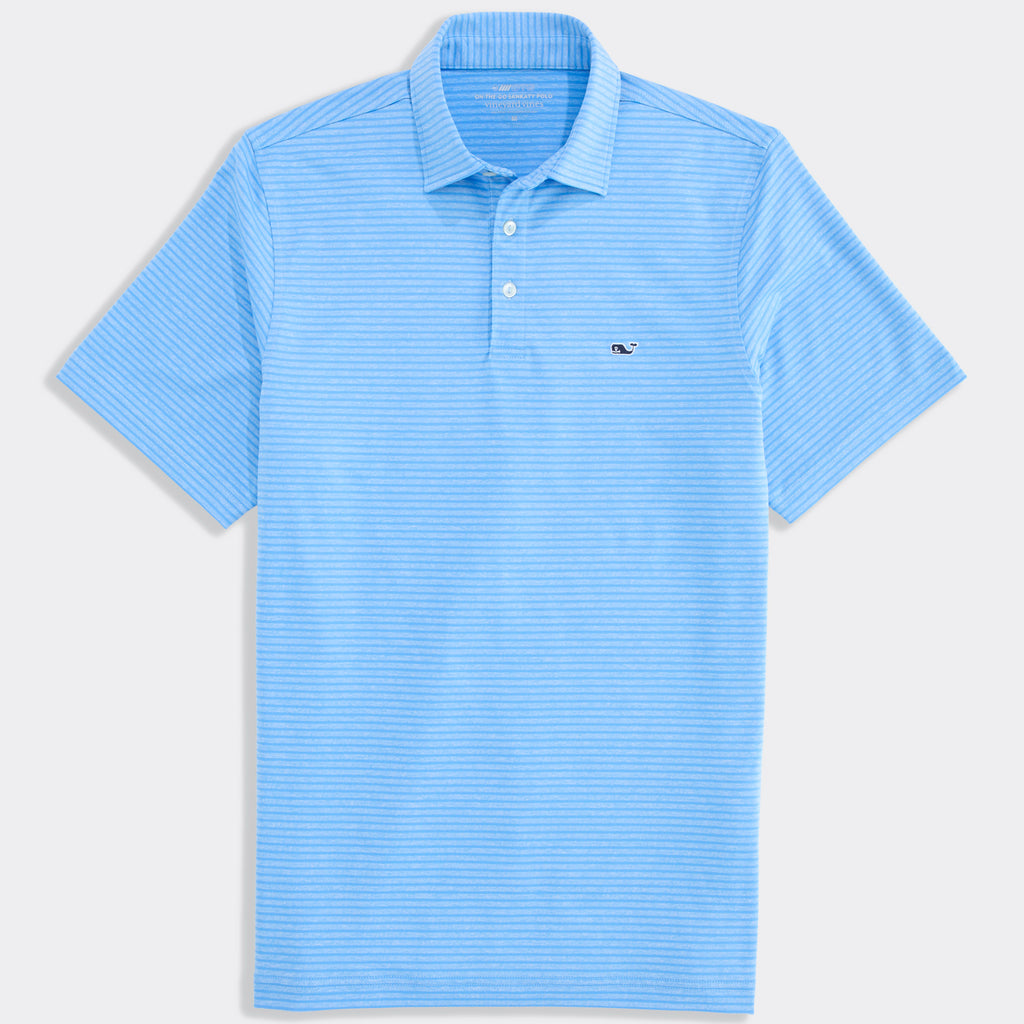 Vineyard Vines Performance Bradley Stripe Sankaty Polo