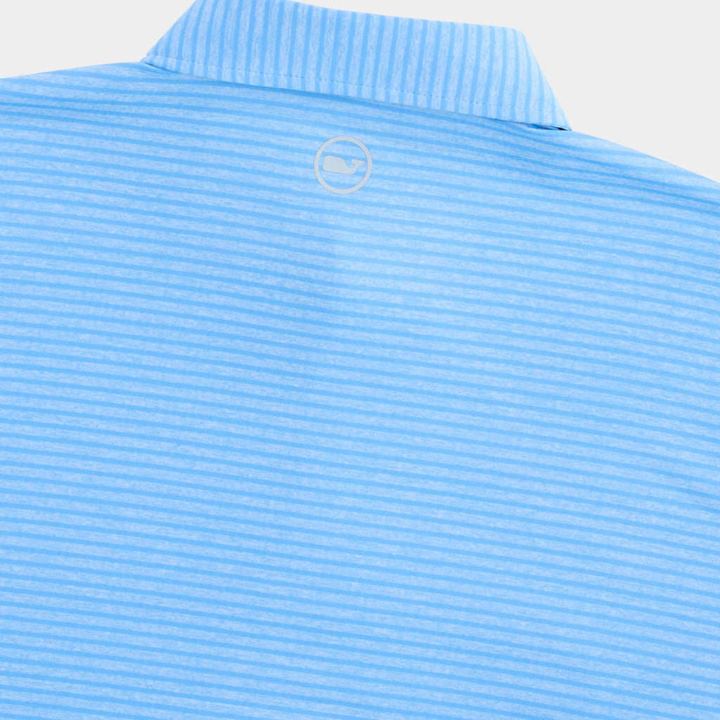 Vineyard Vines Performance Bradley Stripe Sankaty Polo