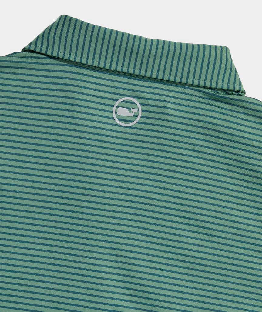 Vineyard Vines Performance Bradley Stripe Sankaty Polo