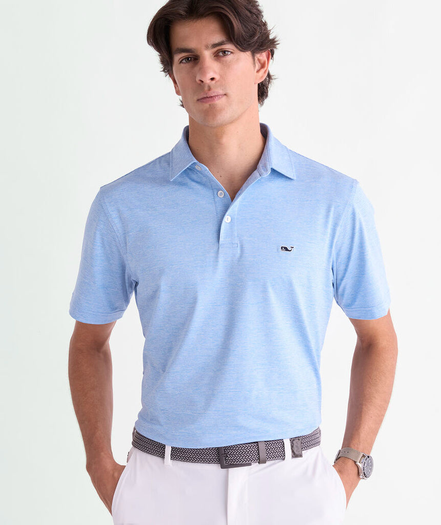 Vineyard Vines Men's St. Jean Stripe Sankaty Polo