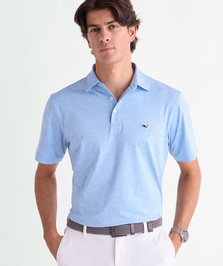 Vineyard Vines Men's St. Jean Stripe Sankaty Polo
