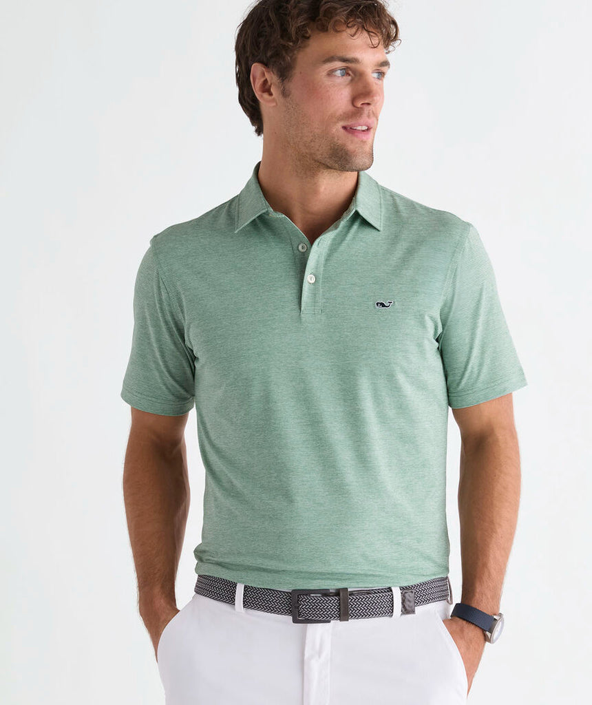 Vineyard Vines Men's St. Jean Stripe Sankaty Polo
