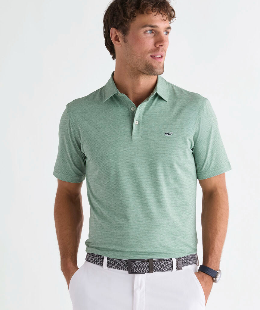Vineyard Vines Men's St. Jean Stripe Sankaty Polo