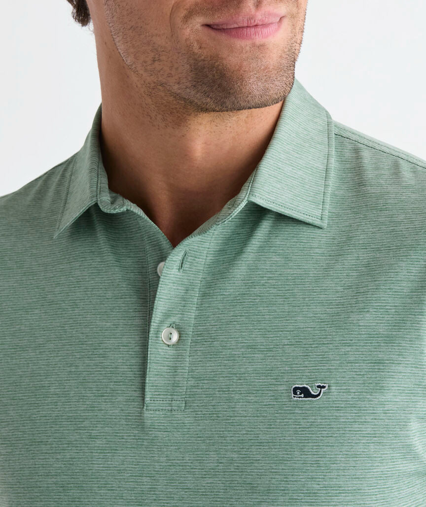 Vineyard Vines Men's St. Jean Stripe Sankaty Polo