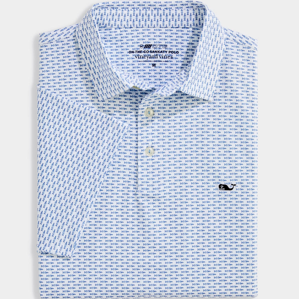 Vineyard Vines Performance Printed Sankaty Polo