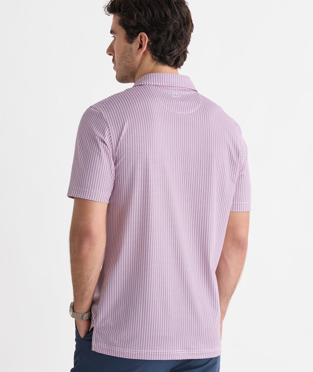 Vineyard Vines Performance Printed Sankaty Polo