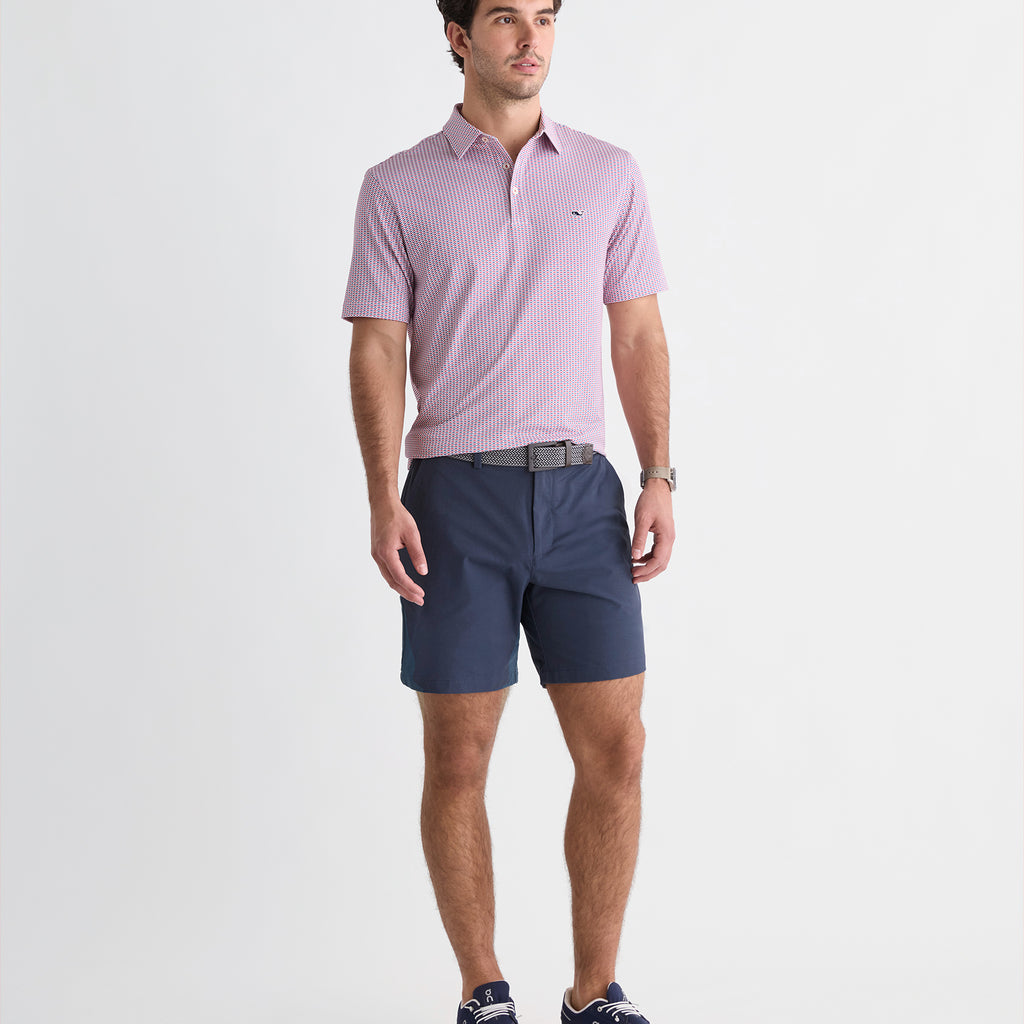 Vineyard Vines Performance Printed Sankaty Polo