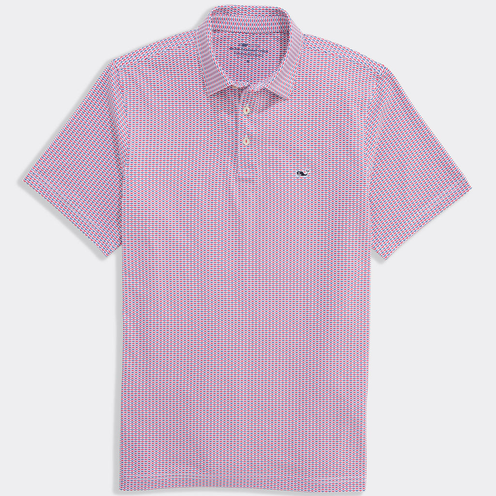 Vineyard Vines Performance Printed Sankaty Polo