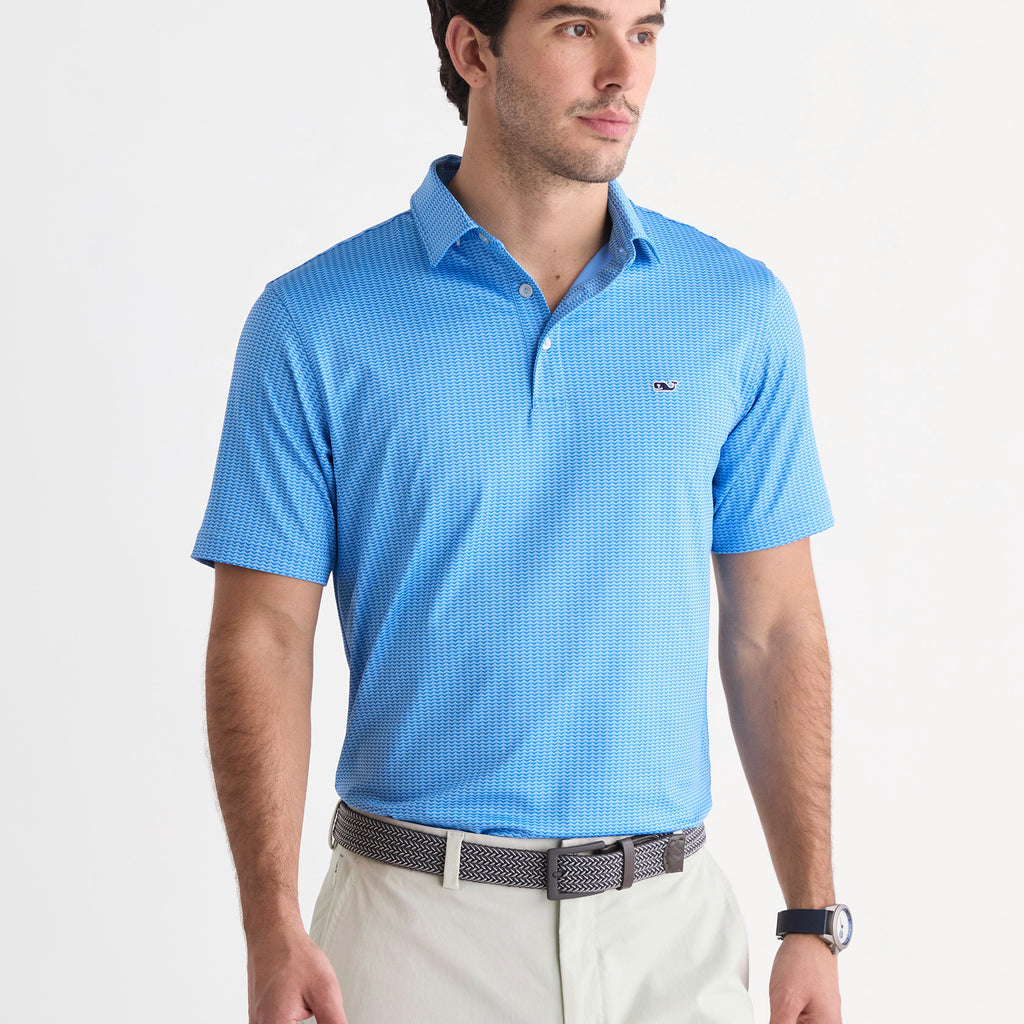 Vineyard Vines Performance Printed Sankaty Polo