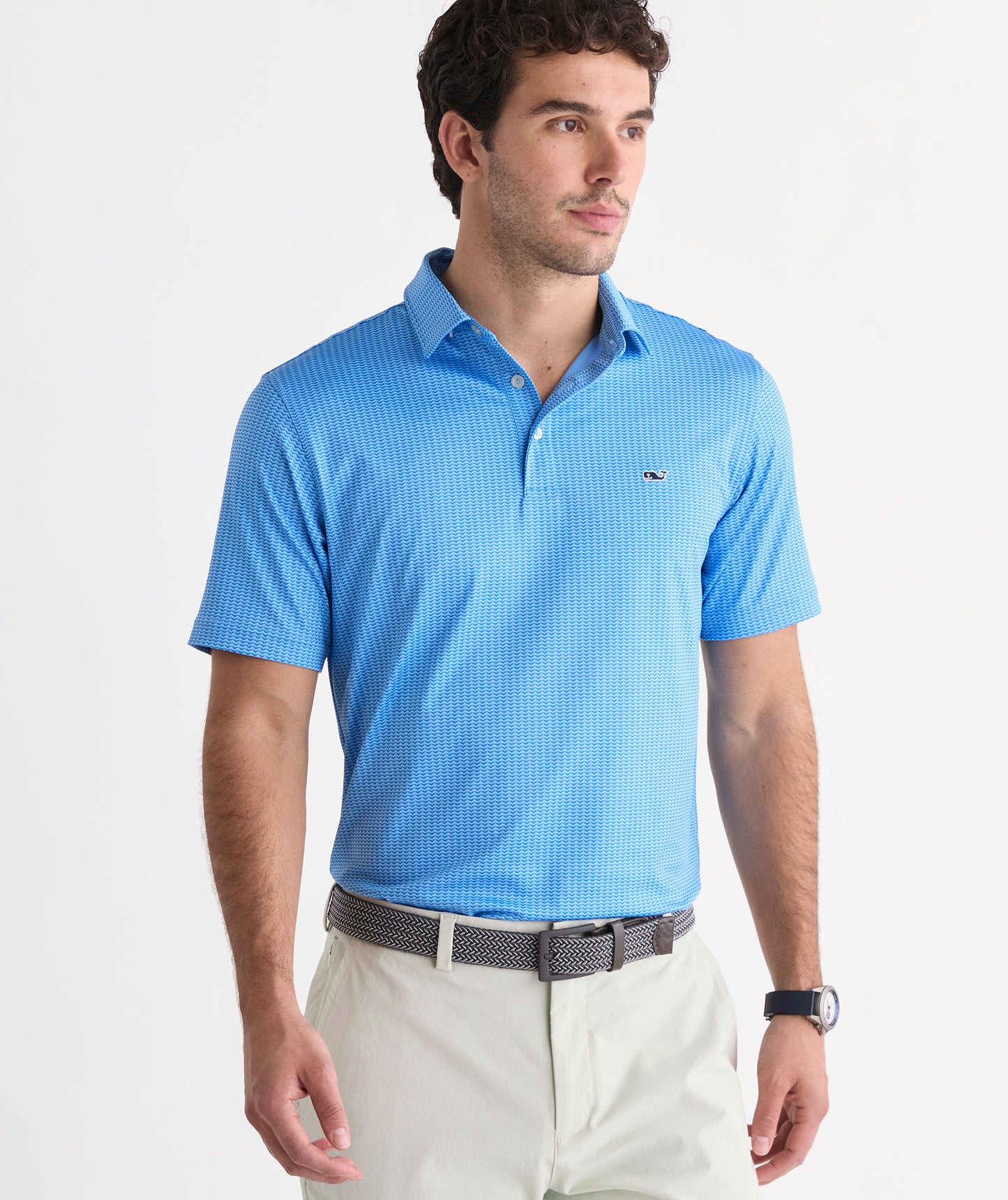 Vineyard Vines Performance Printed Sankaty Polo