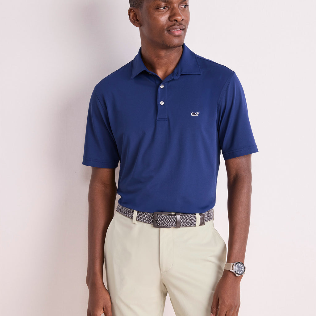 Vineyard Vines Performance Solid Sankaty Polo