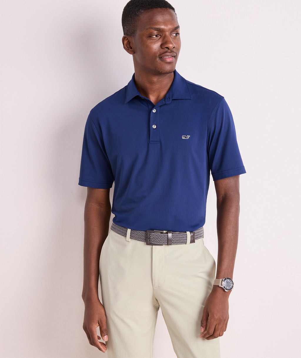Vineyard Vines Performance Solid Sankaty Polo