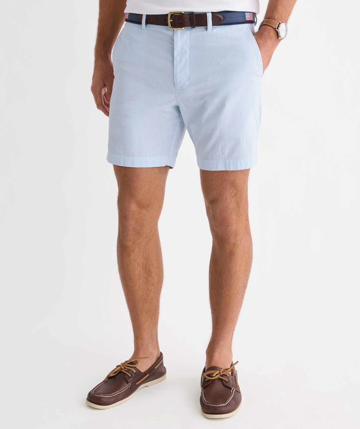 Vineyard Vines 7 Inch Seersucker Chilmark Chino Shorts