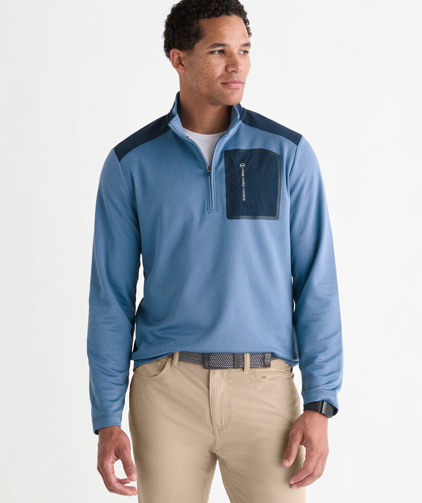 Vineyard Vines Performance Grid Tech Quarter-Zip