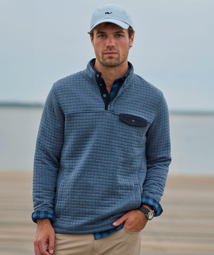 Vineyard Vines Quilted Navigator Quarter-Snap