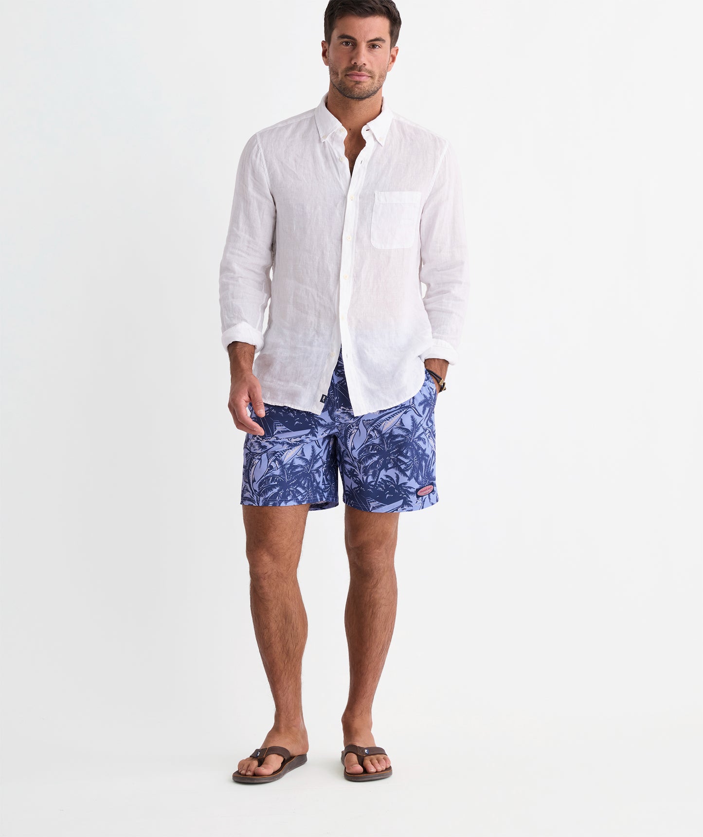 Vineyard Vines 7 Inch Printed Chappy Swim Trunks