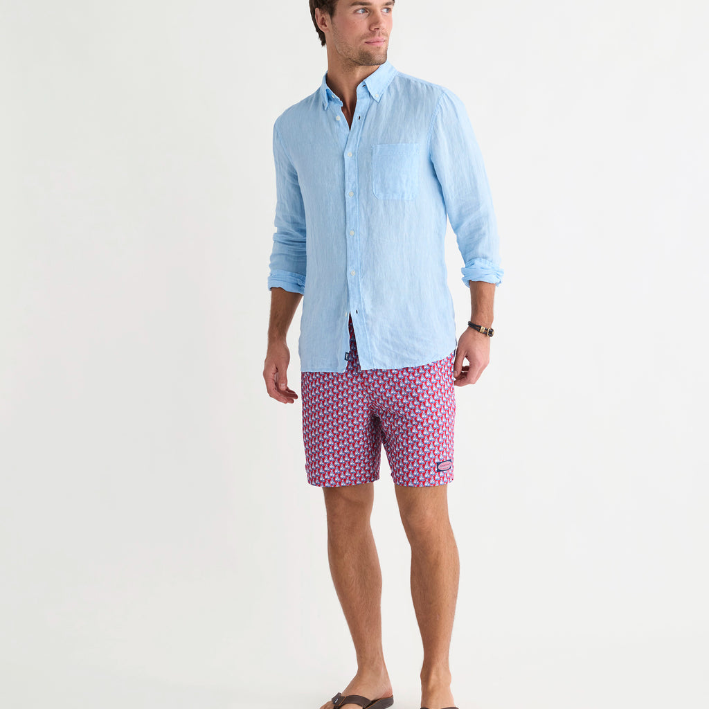 Vineyard Vines 7 Inch Printed Chappy Swim Trunks