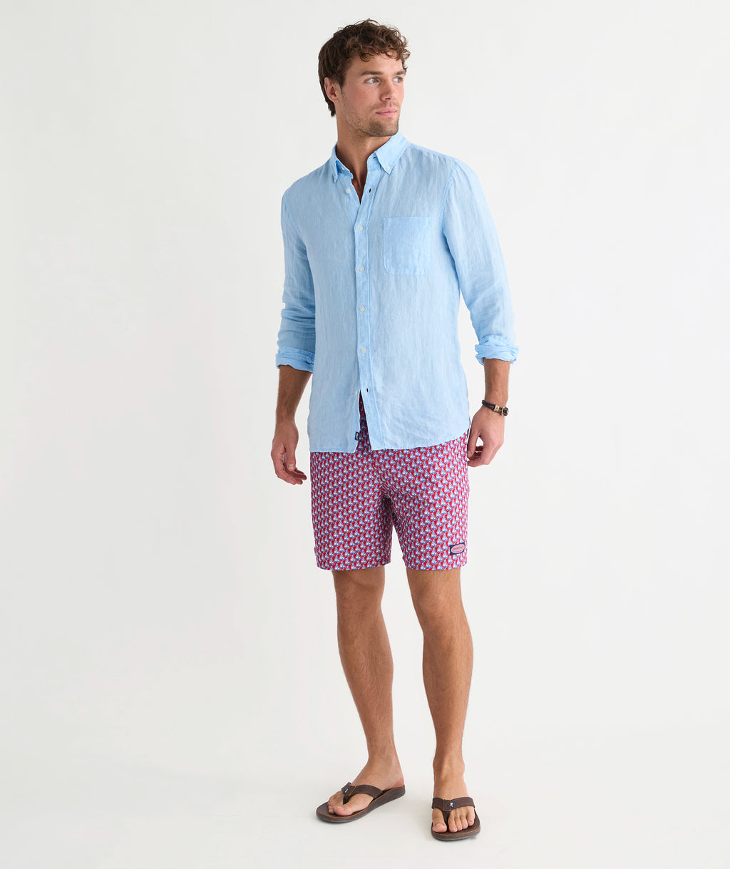 Vineyard Vines 7 Inch Printed Chappy Swim Trunks