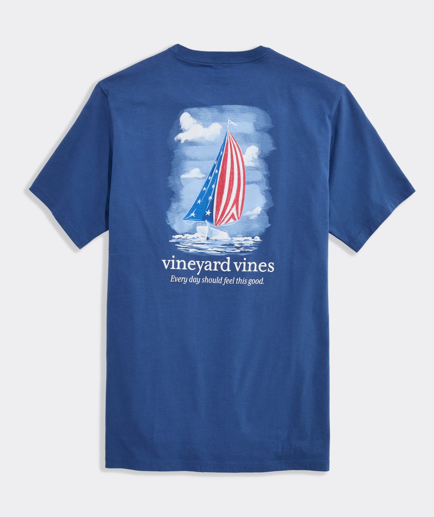 Vineyard Vines Painted Americana Sail Short-Sleeve Pocket Tee