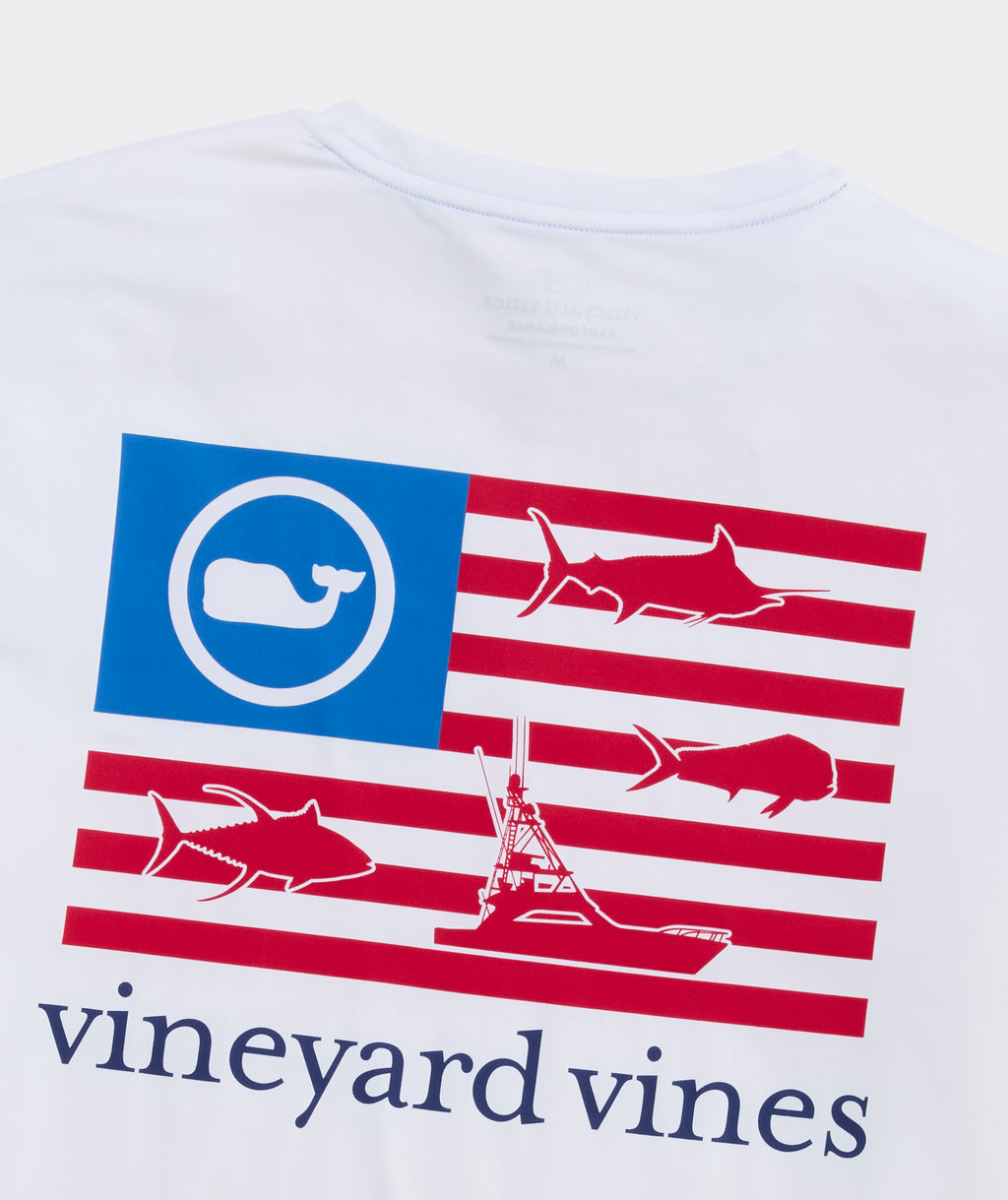 Vineyard Vines Performance Harbor Fish Flags Long-Sleeve Harbor Tee