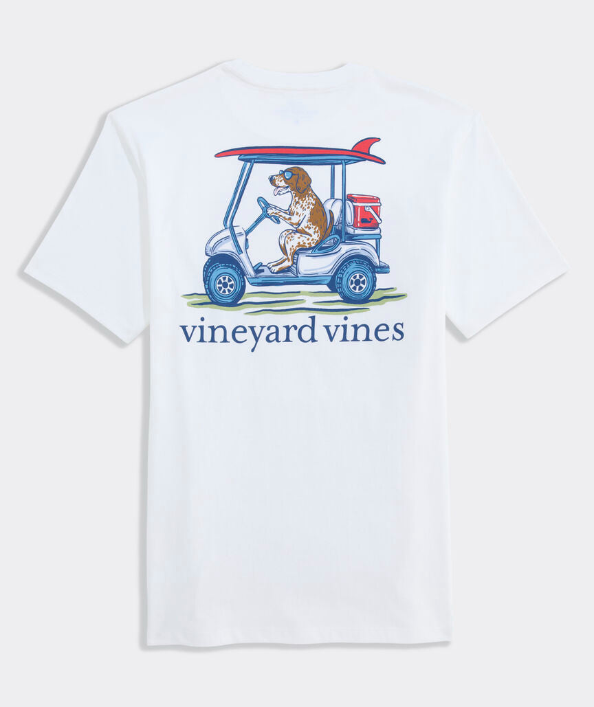 Vineyard Vines Pointer Golf Cart Short-Sleeve Pocket Tee