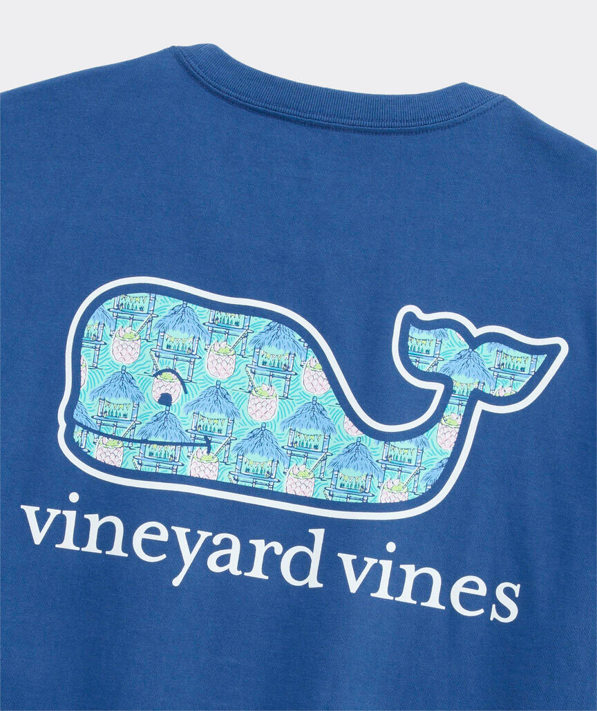 Vineyard Vines Beach Bar Vibes Whale Short-Sleeve Pocket Tee