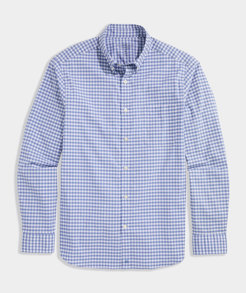 Vineyard Vines Performance Cotton Skysail Gingham Shirt