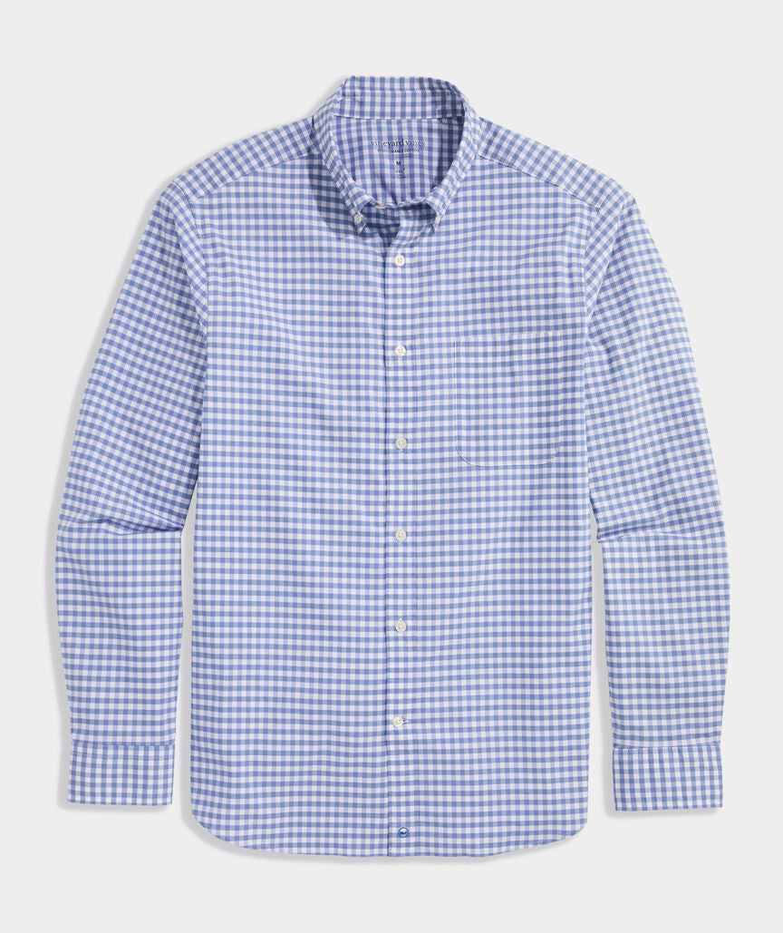 Vineyard Vines Performance Cotton Skysail Gingham Shirt