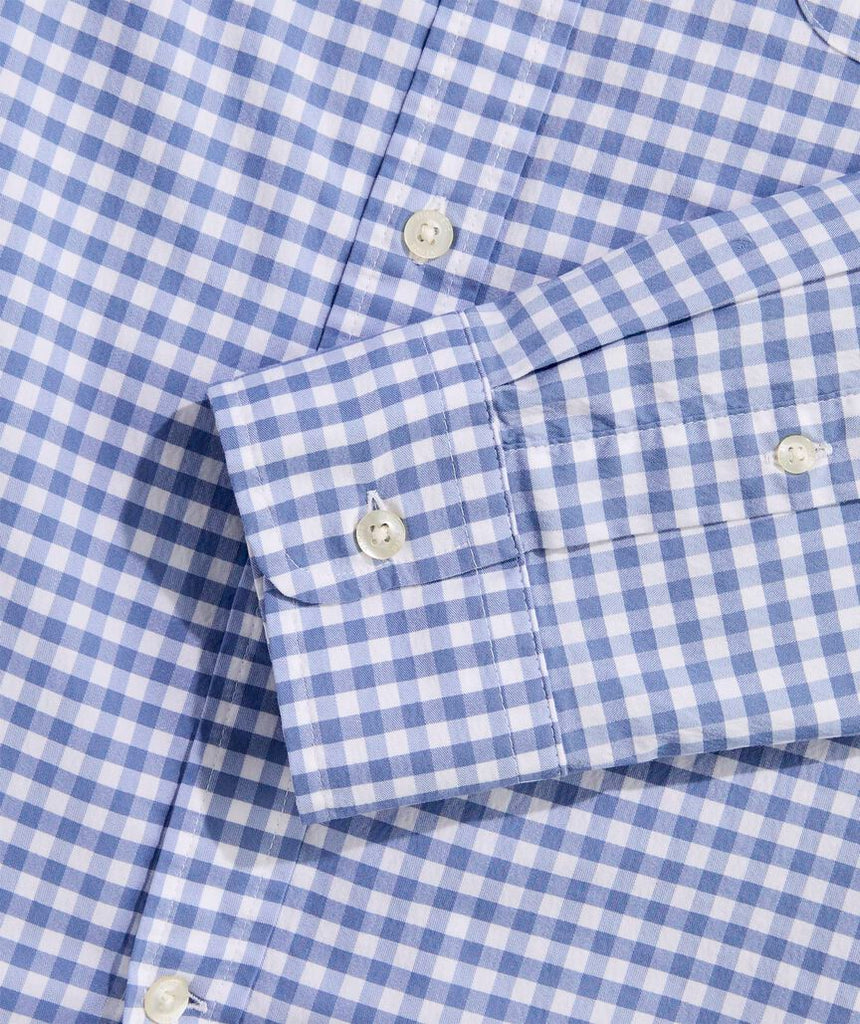 Vineyard Vines Performance Cotton Skysail Gingham Shirt